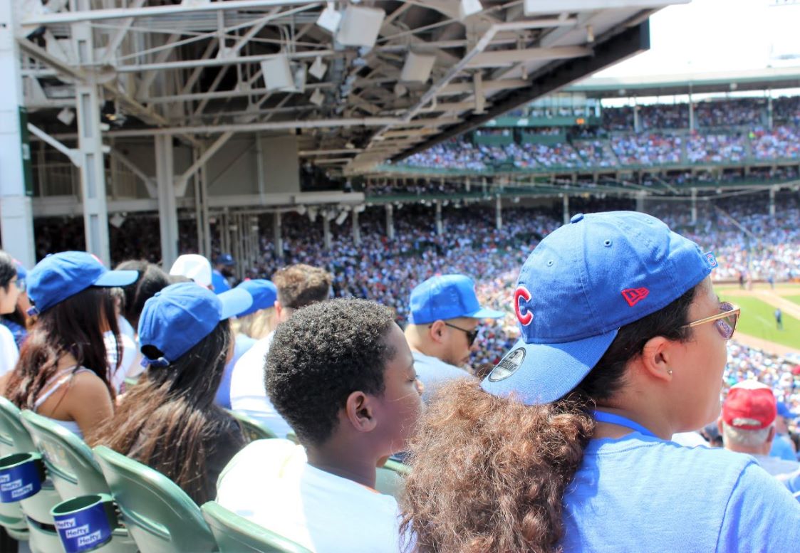 Y.O.U.th attending a Cubs game